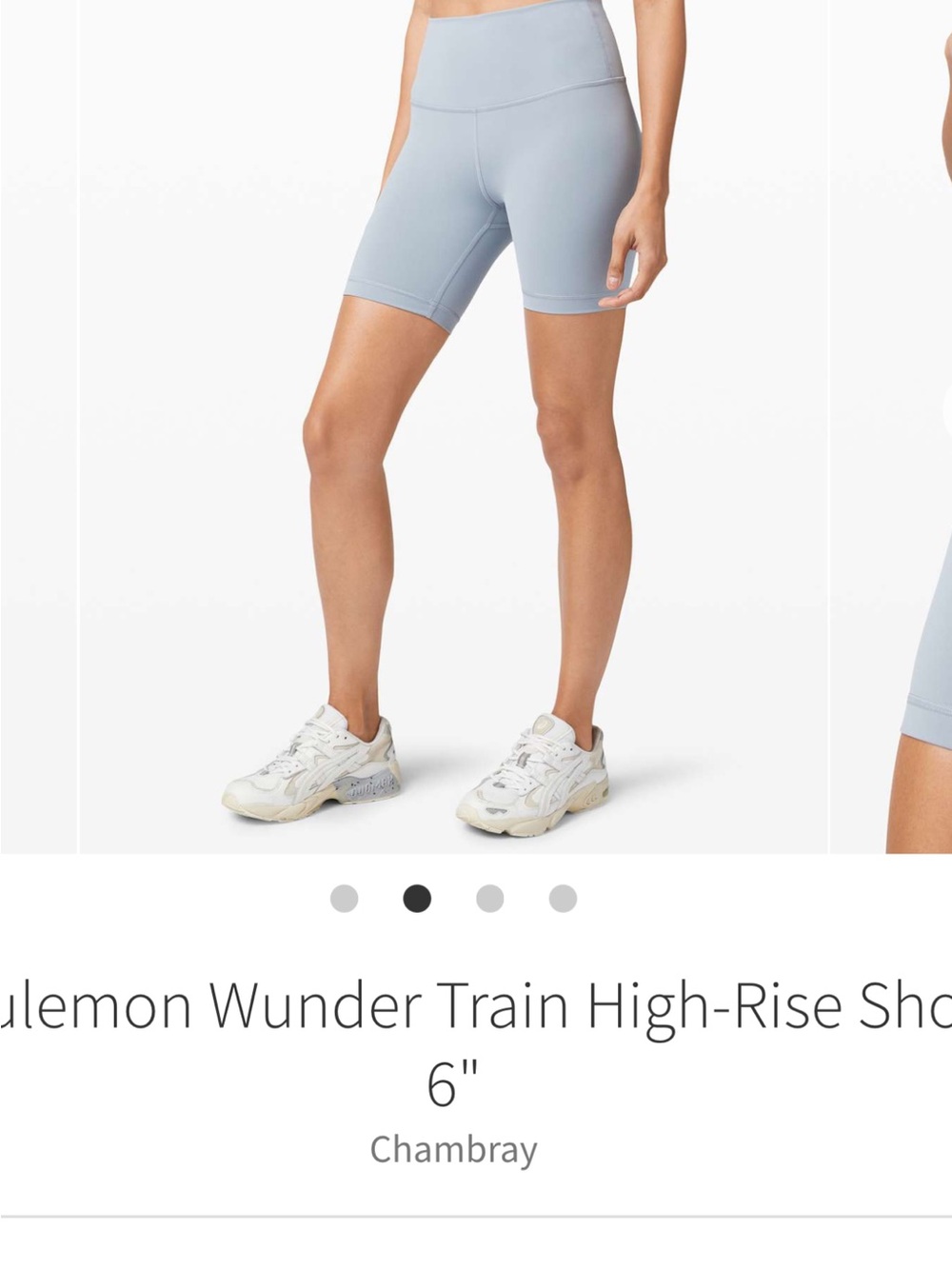 lululemon athletica High-Rise Bike Shorts — Light Blue